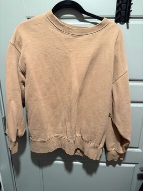 American Eagle Outfitters Crewneck Sweatshirt in Light Beige